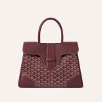Goyard Saigon Tote Bordeaux Goyardine Canvas Palladium Hardware